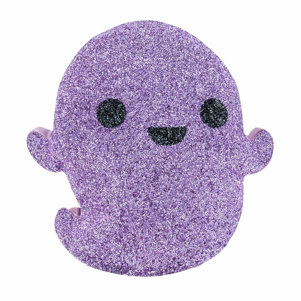 NWT Sparkles Home Friendly Ghost Shaped Rhinestone Pillow Halloween Decor Cute